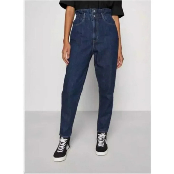 Levi's‎ 80's High Rise Paperbag Taper Jeans Blue, Women's Size 30 - Picture 1 of 9